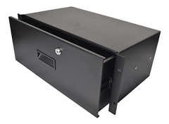 Metal Rack Drawers for Data Racks & Flight Cases with Lock 255mm Deep